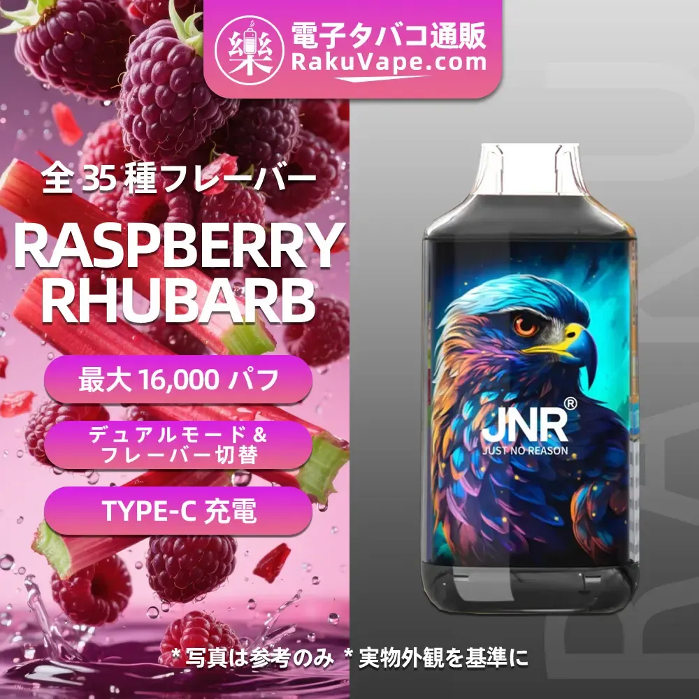 JNR（ジェイエヌアール） Falcon 使い捨て電子タバコ 16000口（全35種類の味） 2%／5% ニコチン