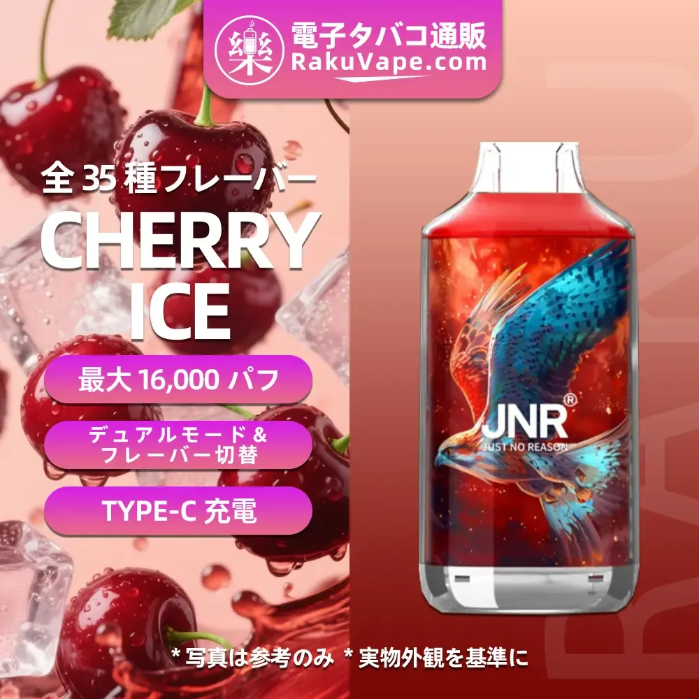 JNR（ジェイエヌアール） Falcon 使い捨て電子タバコ 16000口（全35種類の味） 2%／5% ニコチン