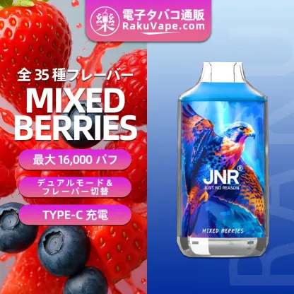 JNR（ジェイエヌアール） Falcon 使い捨て電子タバコ 16000口（全35種類の味） 2%／5% ニコチン