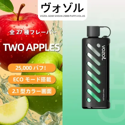 VOZOL（ヴォゾル） Gear Shisha 使い捨て電子タバコ 25000口（ブルーラズアイス） 5% ニコチン