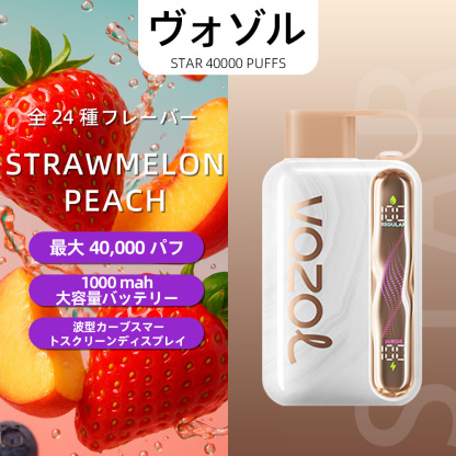 VOZOL（ヴォゾル） Star 使い捨て電子タバコ 40000口（ブルーラズアイス） 5% ニコチン