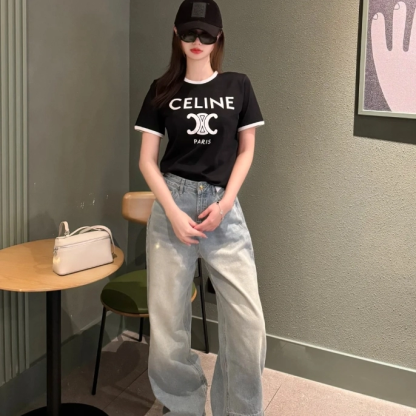 『S-L』上品 着痩せ 軽やか着心地 クリーンルック ミニマルデザイン Tシャツ