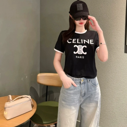 『S-L』上品 着痩せ 軽やか着心地 クリーンルック ミニマルデザイン Tシャツ