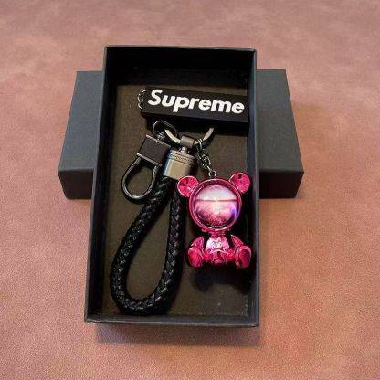 クマのカップルの車のキーチェーンクリエイティブペンダント個性的な人形車のギフトキー漫画かわいいチェーン