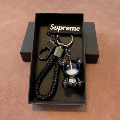 クマのカップルの車のキーチェーンクリエイティブペンダント個性的な人形車のギフトキー漫画かわいいチェーン