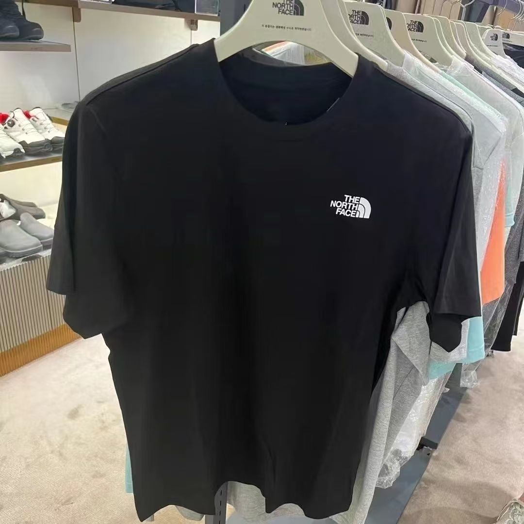 夏用Tシャツ 純綿 ラウンドネック 半袖 厚手 高品質 トップス 男女兼用 カップル用 黒と白 ゆったり