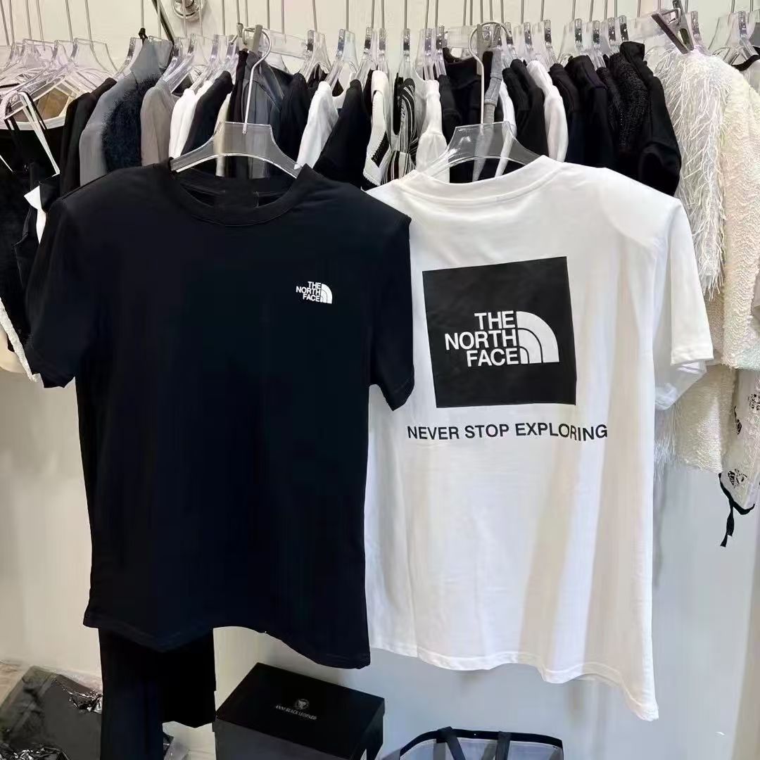 夏用Tシャツ 純綿 ラウンドネック 半袖 厚手 高品質 トップス 男女兼用 カップル用 黒と白 ゆったり