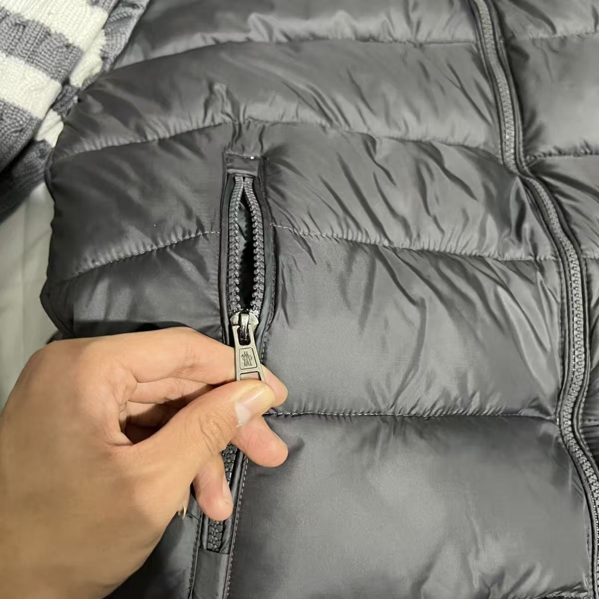 『M-4XL』ニットパッチワークコットンジャケットスタンドカラーメンズ冬暖かい新しいカジュアルカップルコットンジャケット