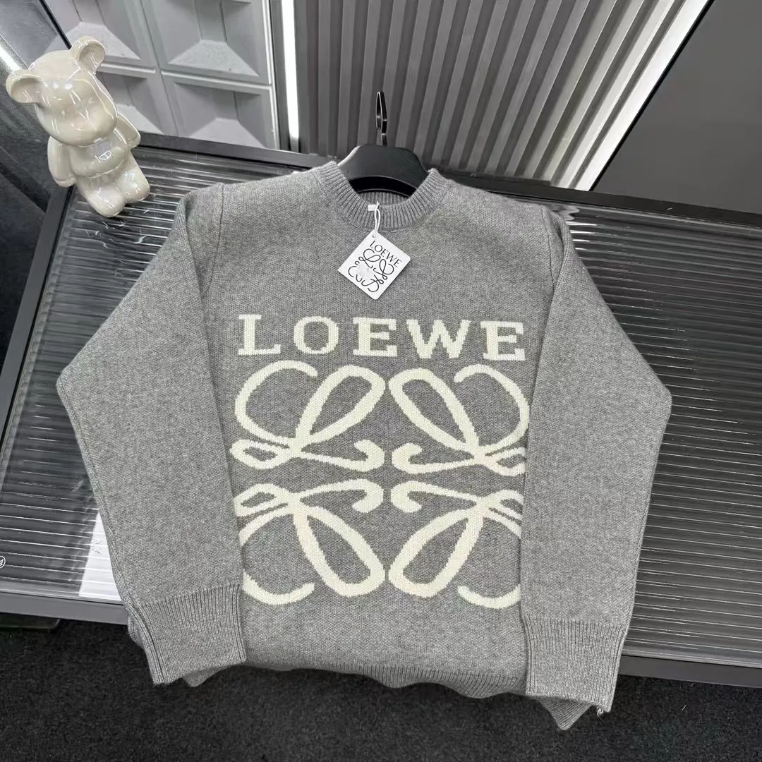 2025年秋冬レターラウンドネック長袖セーター