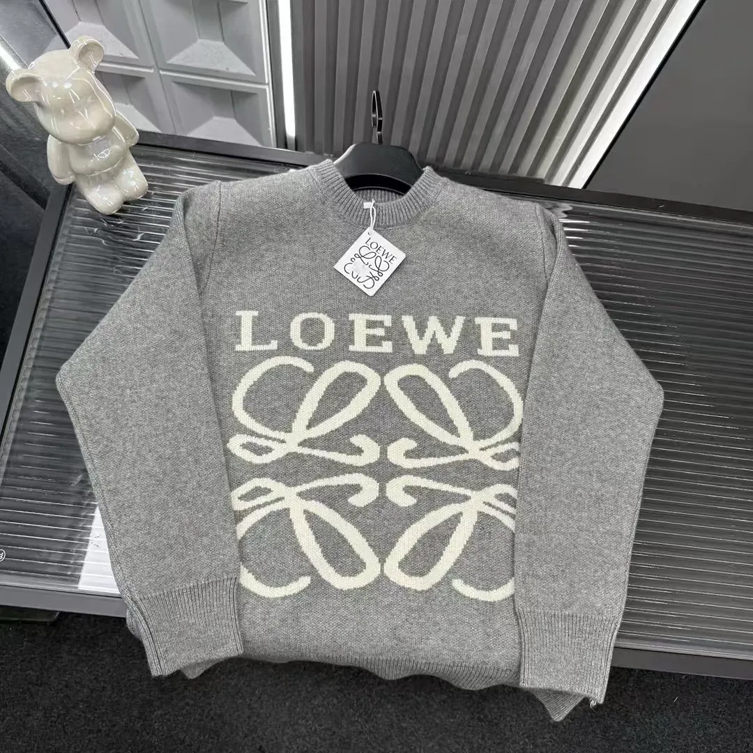 2025年秋冬レターラウンドネック長袖セーター