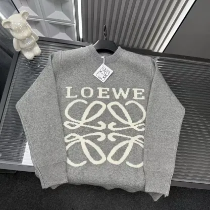 2025年秋冬レターラウンドネック長袖セーター