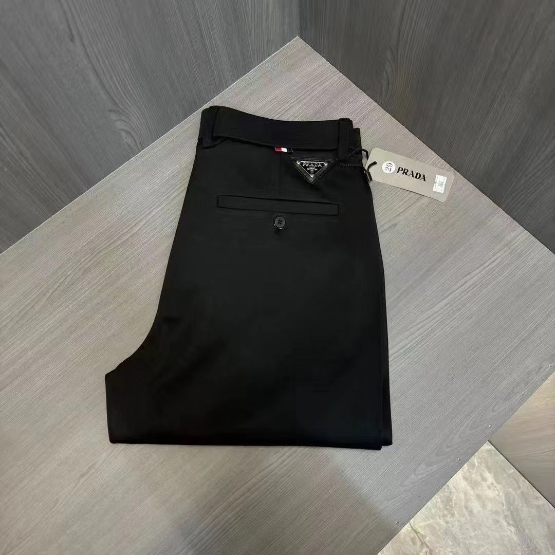 『M-4XL』新しいスリムフィットのビジネスカジュアルパンツ、黒、多用途のドレスパンツ