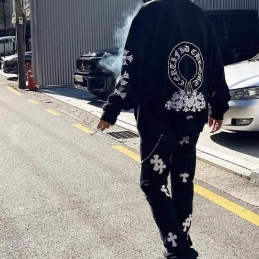 【M-3XL】ユニセックスプリントフード付きスウェットシャツとフリースカップルジャケットパーカー