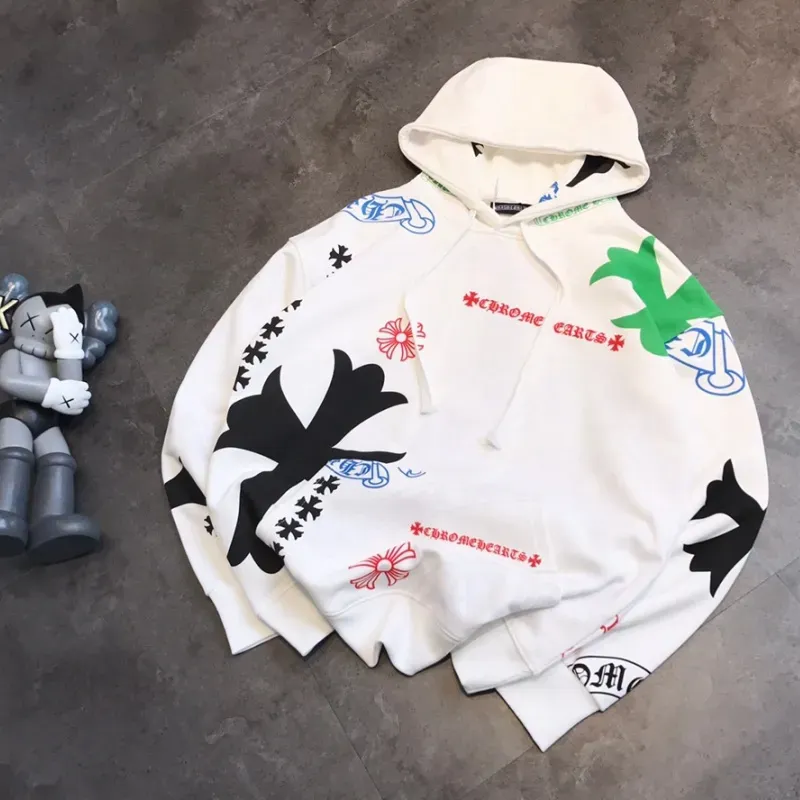 『L-XL』おすすめ 目立つ カジュアル フード付き プリント パーカー