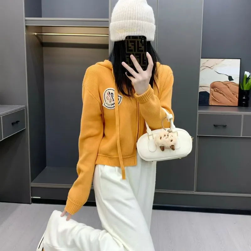 『S-L』秋冬新作 ジッパー付きニット 厚手カーディガンジャケット レディース