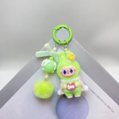 新しいフロッキングクロスペンダントかわいい人形キーチェーンペンダントギフト