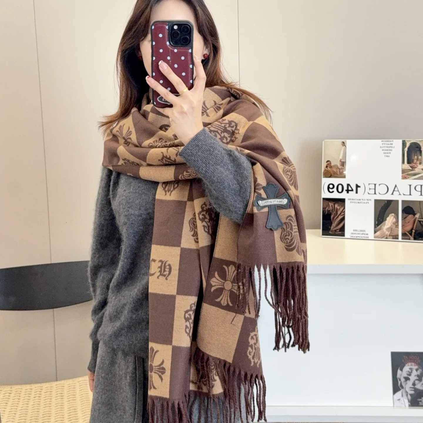 こなれ感たっぷり トレンド感 多色展开 肌にやさしい お手入れ簡単 ソフトな肌触り スカーフ