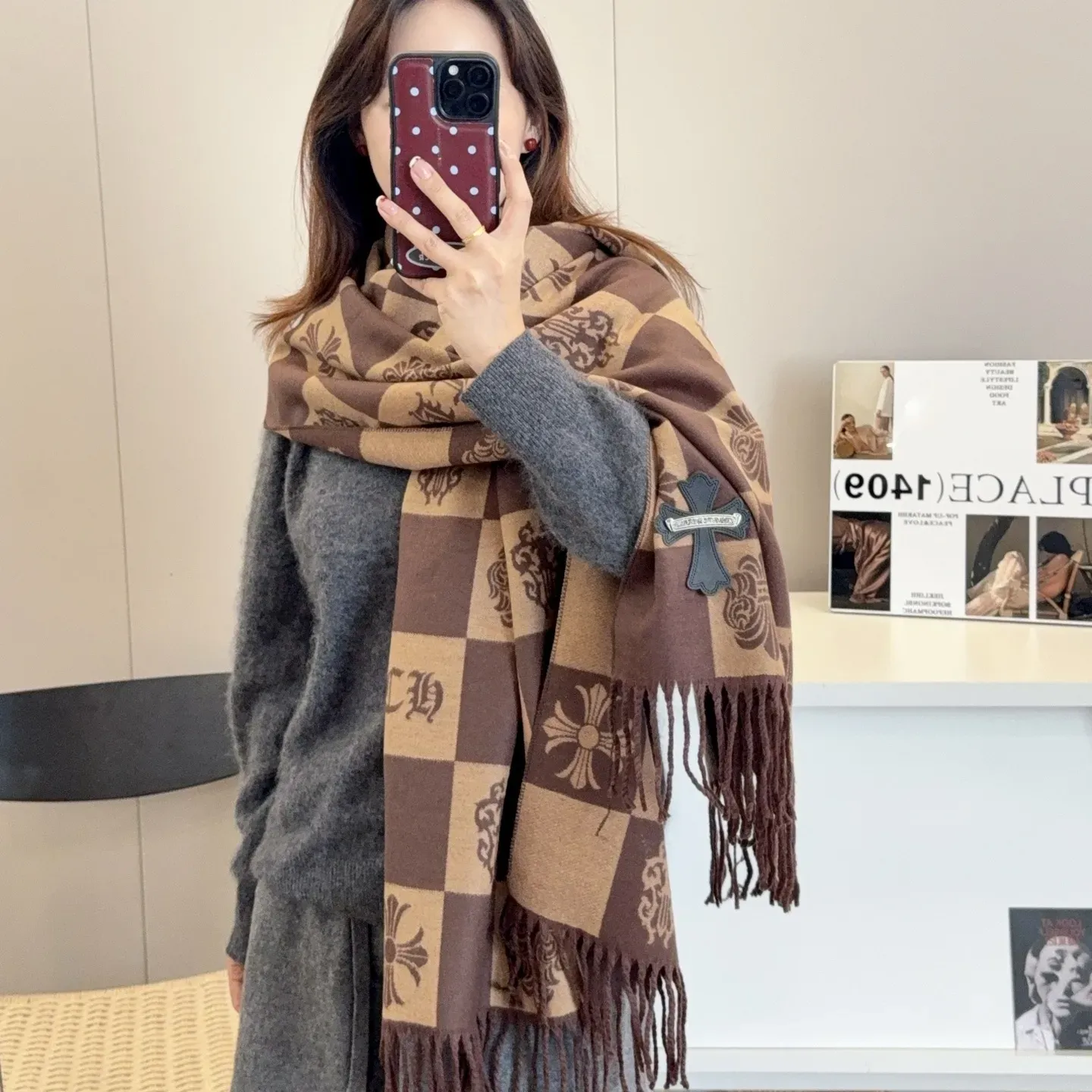 こなれ感たっぷり トレンド感 多色展开 肌にやさしい お手入れ簡単 ソフトな肌触り スカーフ