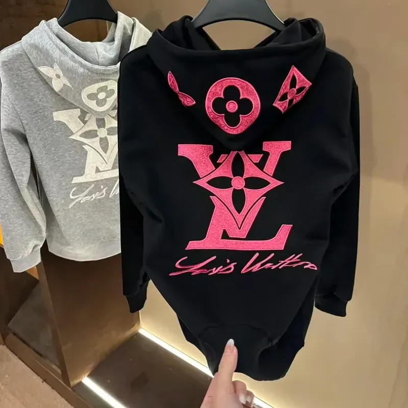 『L-5XL』おすすめ 質感のいい トレンド ノームコア フード付き 刺繍 トレーナー