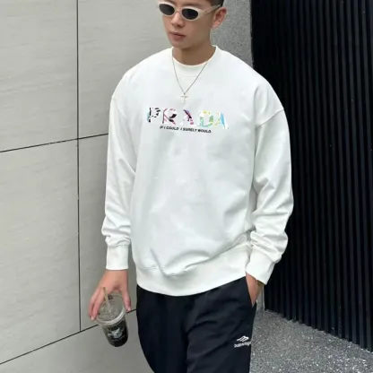 『S-5XL』絶対欲しい 圧倒的セクシー シンプル ストリート プリントトレーナー