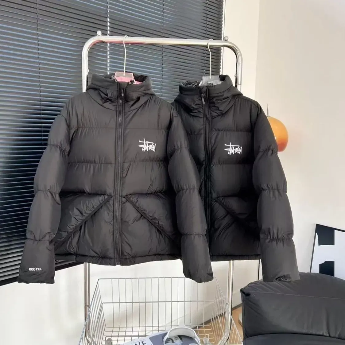 『M-2XL』新しい冬用中綿コート、ユニセックス、厚手、暖かい、ゆったりフィット