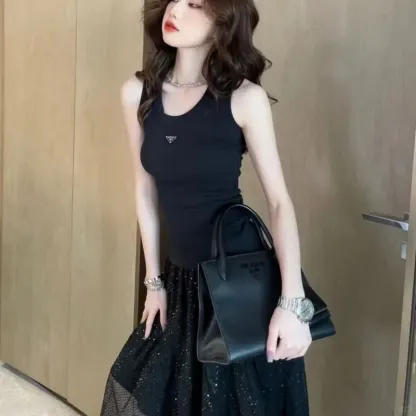 『M-XL』目立つ 高品質 着心地良い ファッション 合わせやすい シンプル 多色選べられ タンクトップ