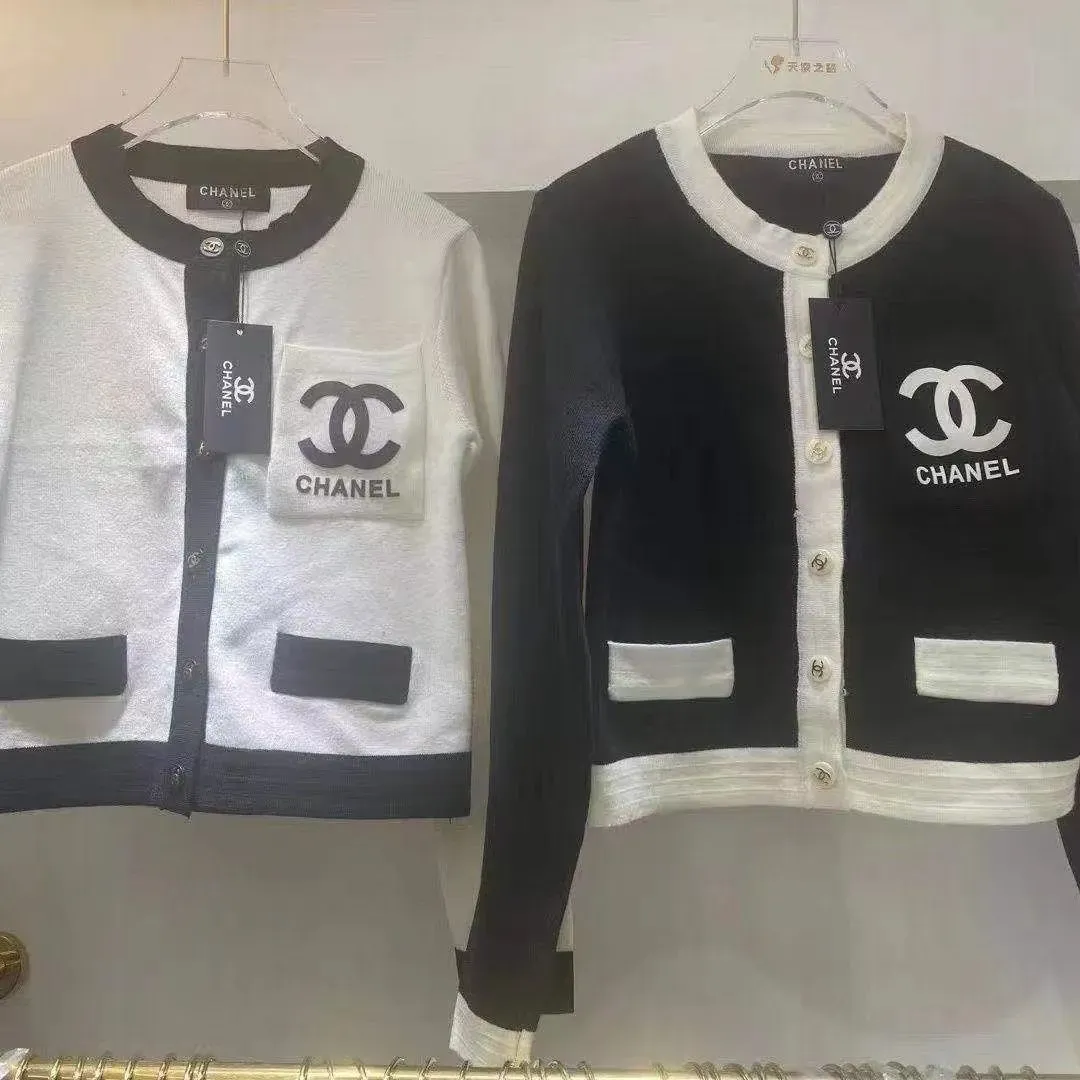 『S-L』秋冬の新作コントラストカラーニット長袖カーディガンセーター