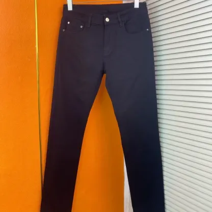 『S-2XL』目立つ 高品質 ファッション シンプル 快適 クラシック 合わせやすい スリムストレートジーンズ