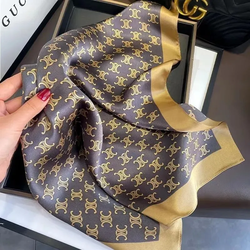 気質満点 好感度UP スタイリッシュ 高品質 快適 合わせやすい エレガント フェミニン シルクスカーフ