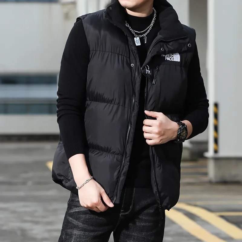 『S-2XL』売れ切れ必至 着心地良い シンプル 刺繍 ダウンアウター ベスト