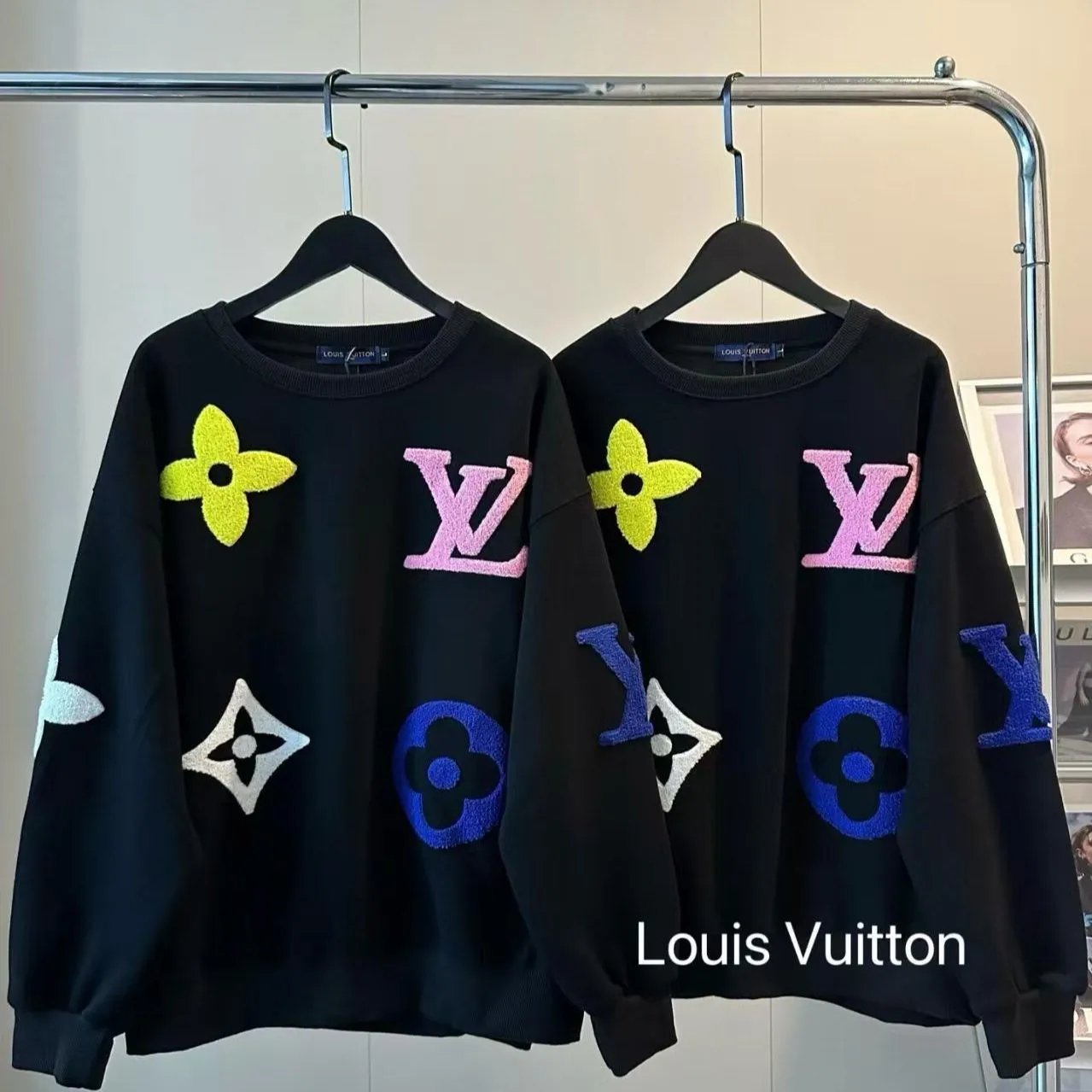 『S-3XL』ホットな新しいタオル刺繍フック花文字秋と冬のスウェットシャツの女性のゆったりとしたカジュアルな気質の長袖