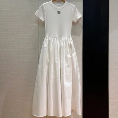 『 S-L』大注目 大活躍 女子マスト フェミニン シンプル キレカジ ポケット付き ワンピース