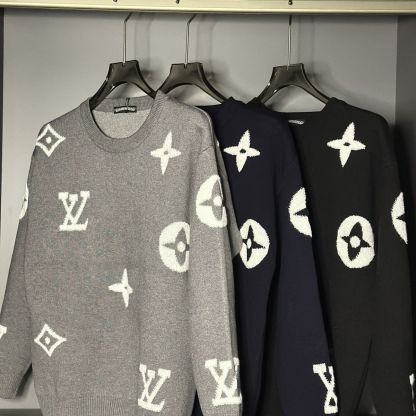 『XL-5XL新しいニット通気性セータートレンドユニセックス長袖プルオーバーファッショナブルなカップル