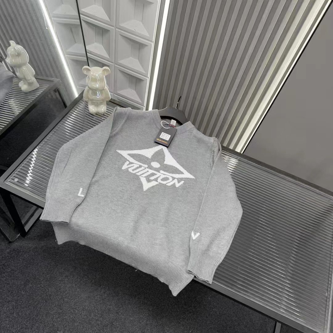 『L-4XL』秋冬ニットジャカードセーターラウンドネックプルオーバーカップルルーズセーター