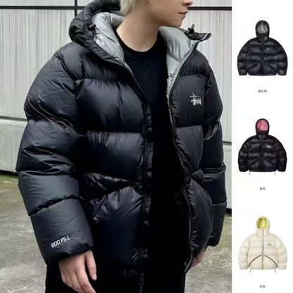 『M-2XL』新しい冬用中綿コート、ユニセックス、厚手、暖かい、ゆったりフィット