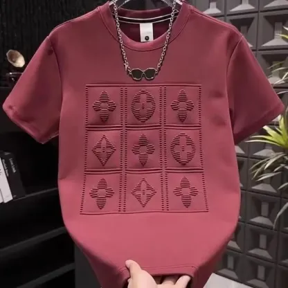 『M-4XL』大人気デザイン 通勤カジュアルにもスタイリッシュな重工レタープリントTシャツ