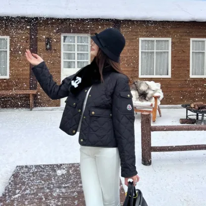 『S-L』好感度UP 元気いっぱい フェミニン シングルブレスト クルーデュロンジャケットアウター