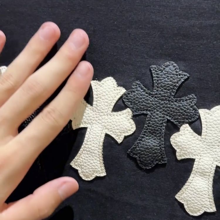 『M-5XL』新作秋冬レザーラベル刺繍スウェットシャツ男女兼用