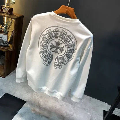 【M-4XL】ファッションブランドのスウェットシャツ秋冬新作プラスベルベット厚手カジュアルラウンドネックルーズジャケット