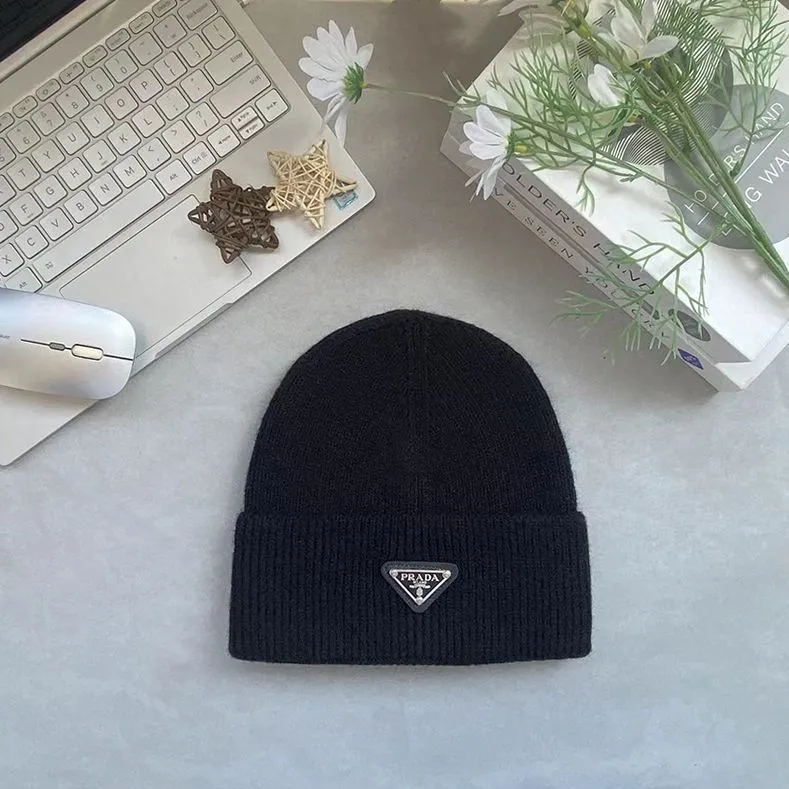冬用ニットラビットファーファッショナブルな秋冬用厚手暖かいウール帽子