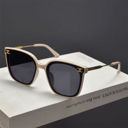 レトロなスクエアサングラス——男女兼用、UVカットサングラス