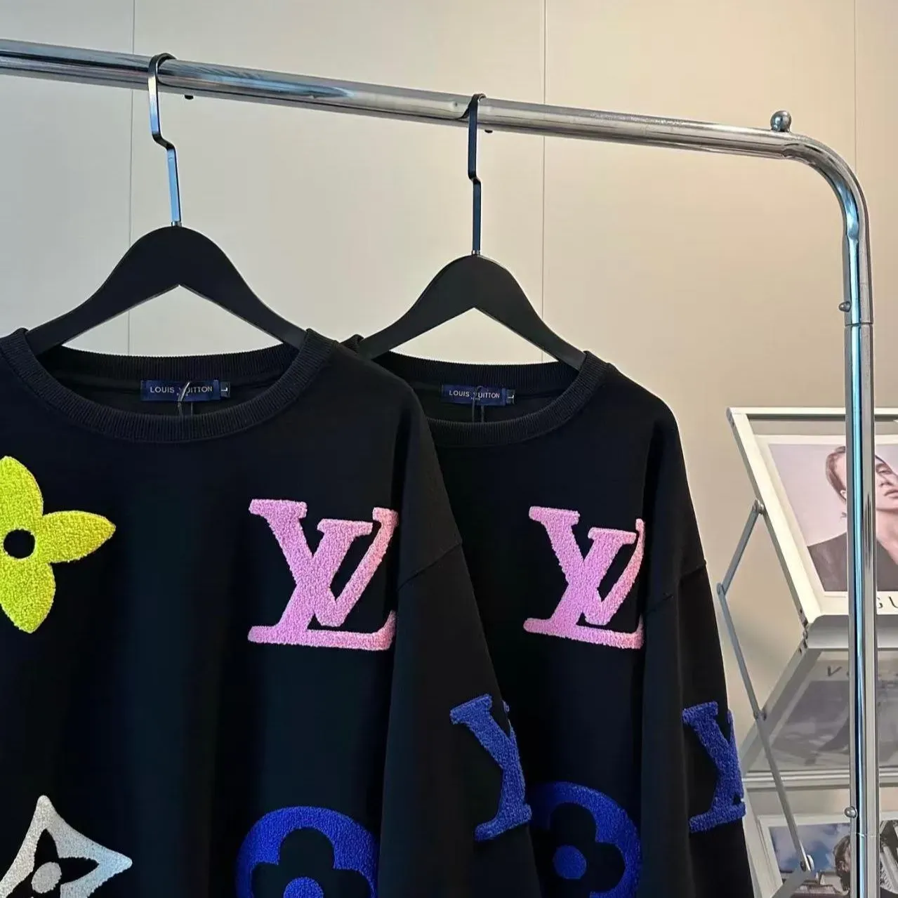 『S-3XL』ホットな新しいタオル刺繍フック花文字秋と冬のスウェットシャツの女性のゆったりとしたカジュアルな気質の長袖