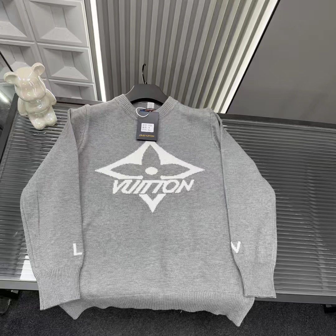 『L-4XL』秋冬ニットジャカードセーターラウンドネックプルオーバーカップルルーズセーター