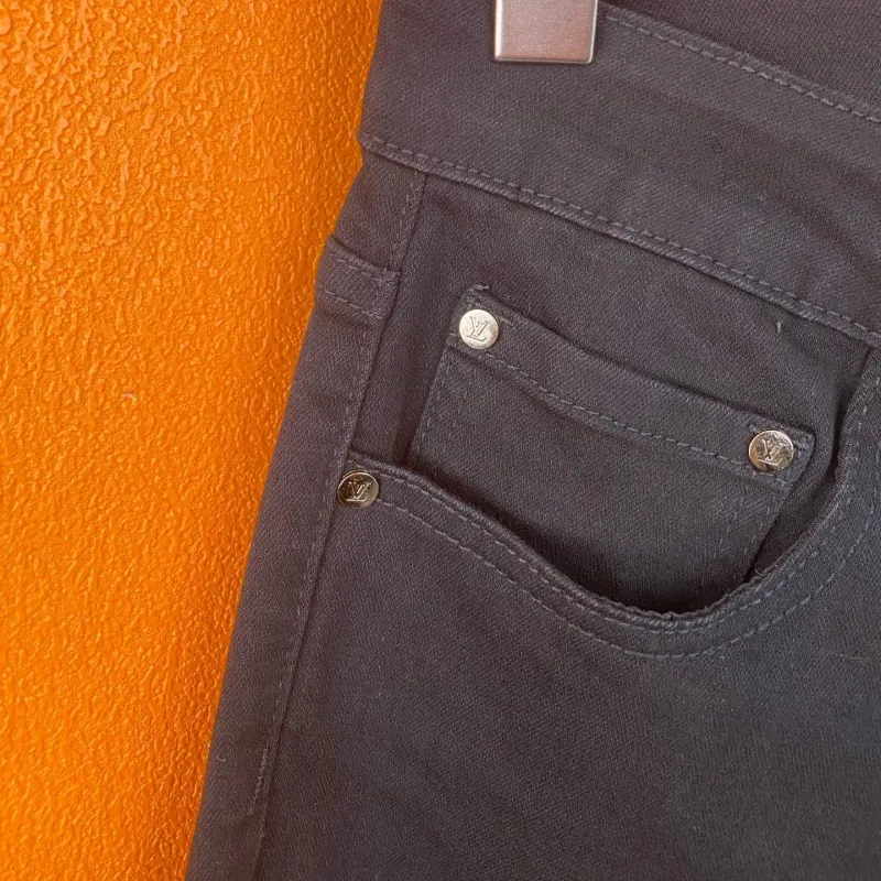 『S-2XL』目立つ 高品質 ファッション シンプル 快適 クラシック 合わせやすい スリムストレートジーンズ