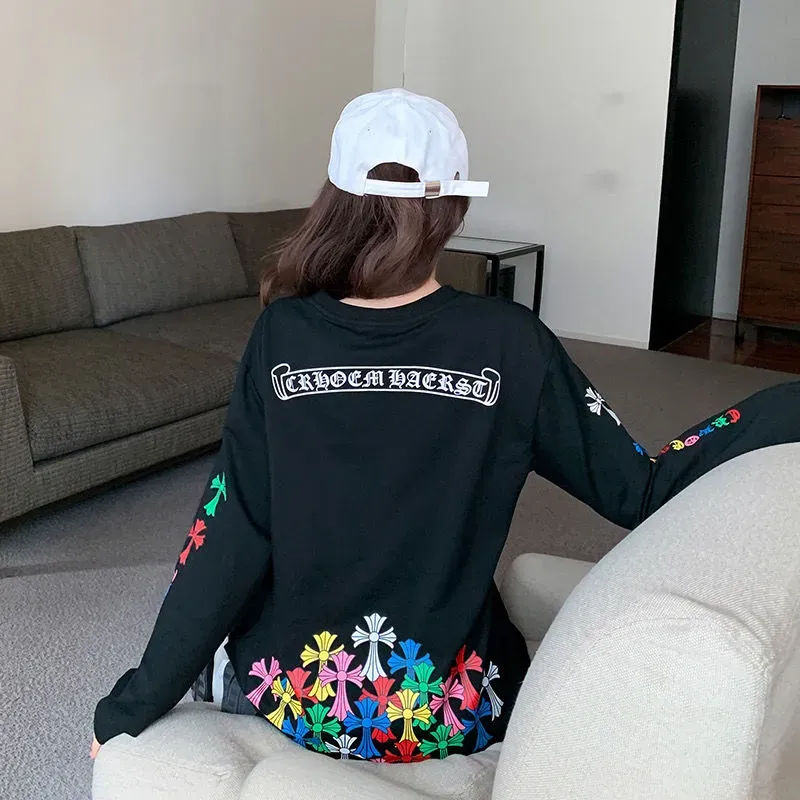 売り切れ必至 着心地良い 激売れ中 ファッション ゆるい アルファベット 長袖 プリント Ｔシャツ