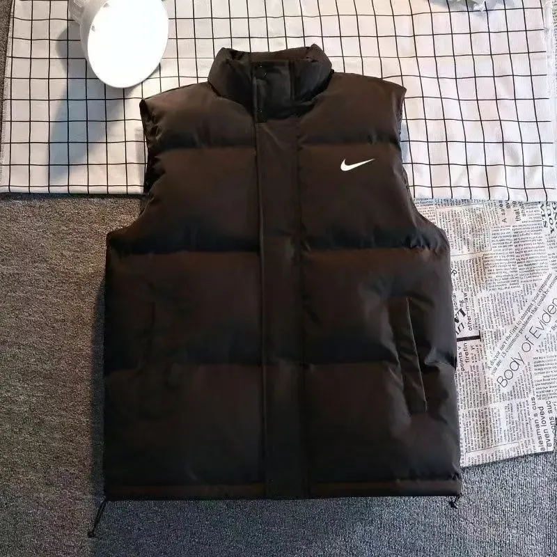 新しいユニセックススポーツベストコットンジャケット多用途暖かいカジュアルスタンドカラーベスト