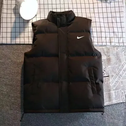 新しいユニセックススポーツベストコットンジャケット多用途暖かいカジュアルスタンドカラーベスト