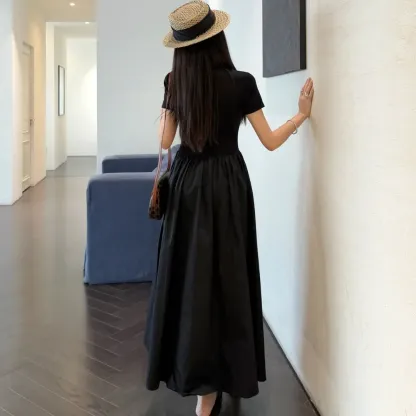 『 S-L』大注目 大活躍 女子マスト フェミニン シンプル キレカジ ポケット付き ワンピース