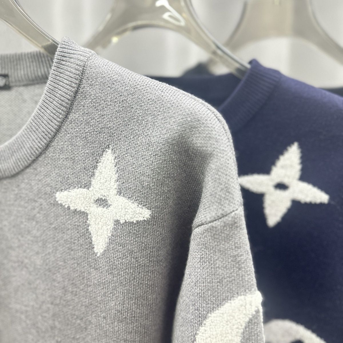 『XL-5XL新しいニット通気性セータートレンドユニセックス長袖プルオーバーファッショナブルなカップル