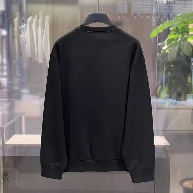 『S-3XL』新作の秋冬用、ゆったりとしたサイズ感でスタイリッシュなプルオーバータイプのクルーネック スウェットシャツ男女兼用